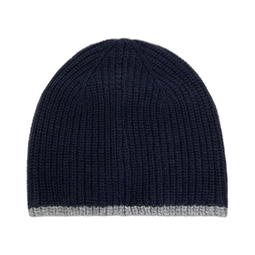 Emporio Armani Logo Embroidered Beanie Scarf Set