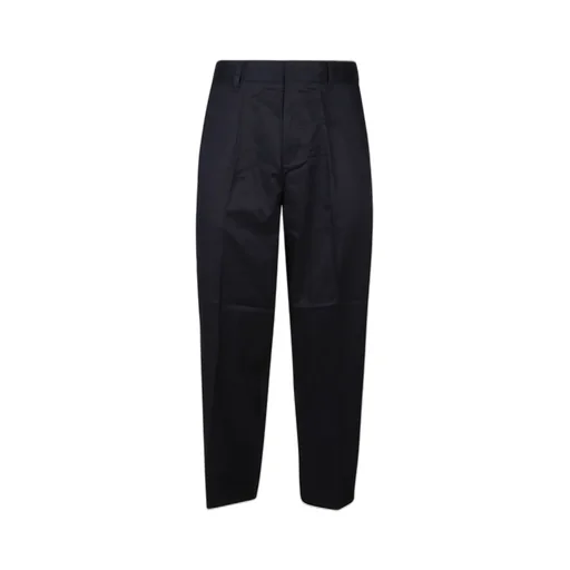 Emporio Armani Logo Plaque Tapered-Leg Trousers