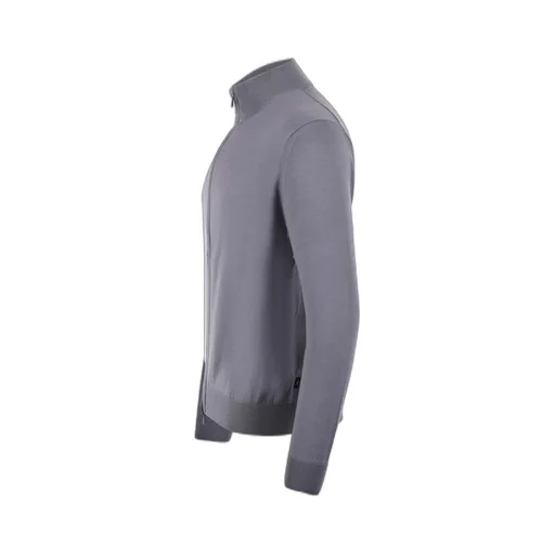 Emporio Armani High-Neck Zipped Cardigan