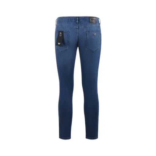 Emporio Armani Logo Plaque Slim-Fit Jeans