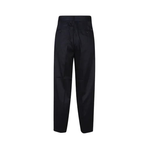 Emporio Armani Logo Plaque Tapered-Leg Trousers