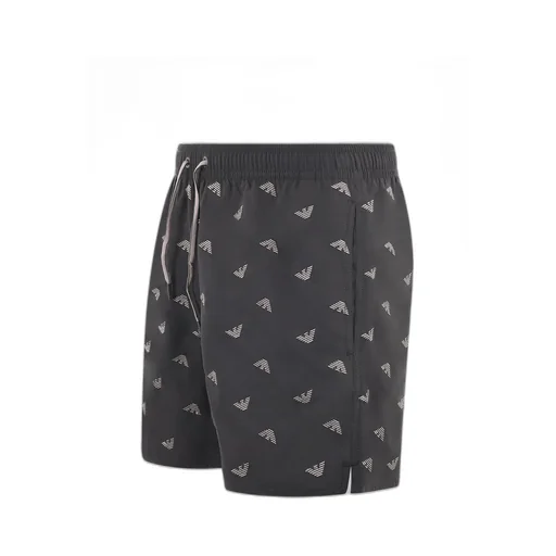 Emporio Armani Logo-Printed Drawstring Swim Shorts