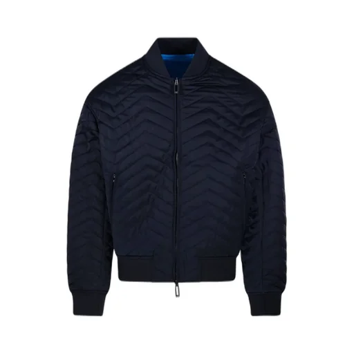 Emporio Armani Chevron-Quilted Zipped Reversible Jacket