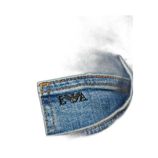 Emporio Armani Logo Patch Straight-Leg Jeans