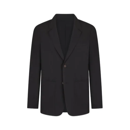 Emporio Armani Single-Breasted Striped Blazer