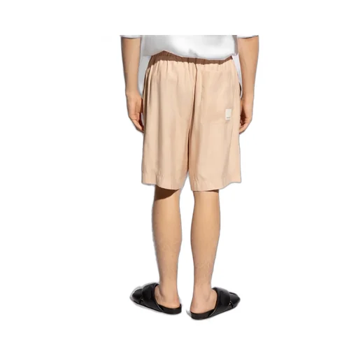 Emporio Armani Floral-Embroidered Drawstring Bermuda Shorts