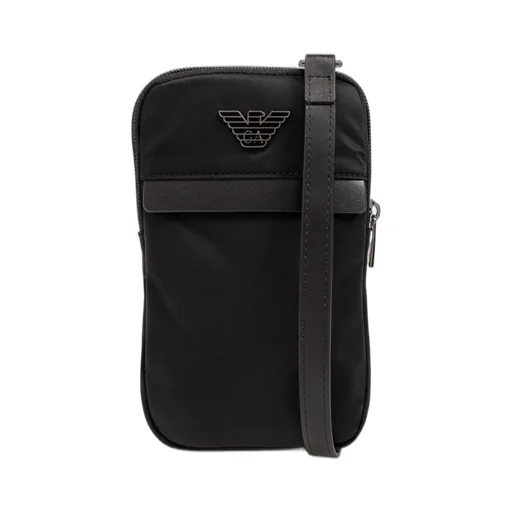 Emporio Armani Logo-Plaque Zipped Phone Holder