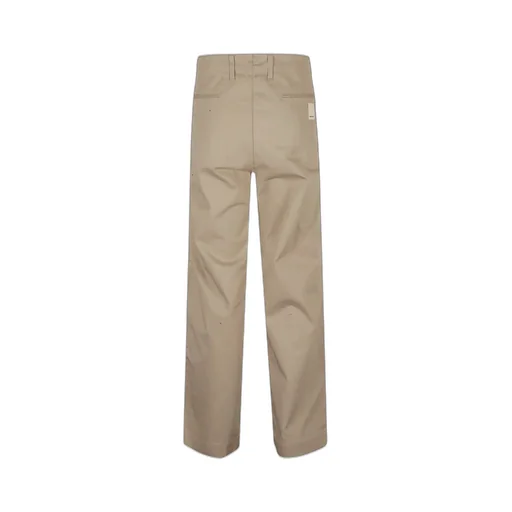 Emporio Armani Logo Patch Straight-Leg Trousers