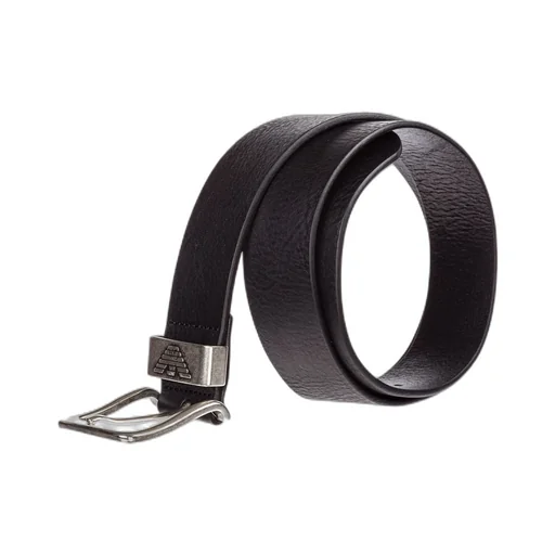 Emporio Armani Logo Engraved Buckle Belt