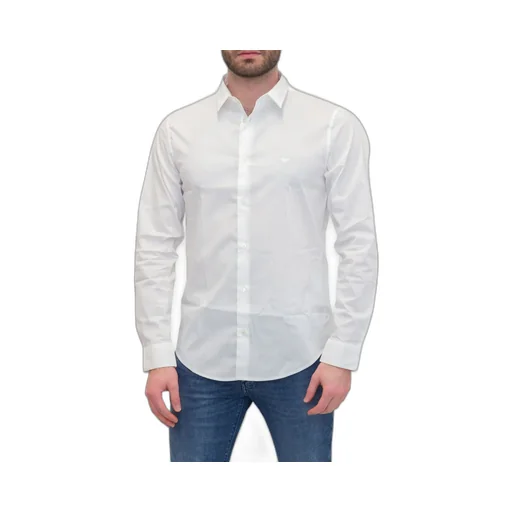 Emporio Armani Logo-Embroidered Buttoned Shirt