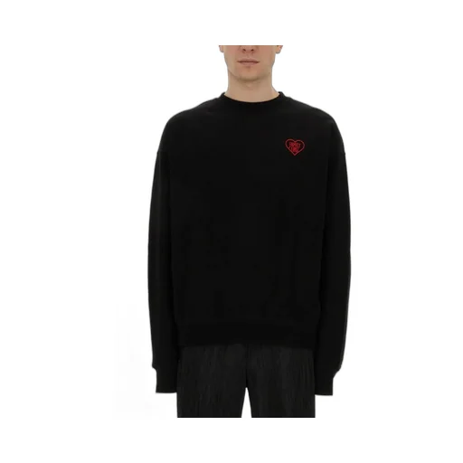 Family First Heart Embroidered Sweater