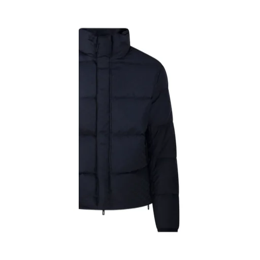 Emporio Armani Monogram Printed High-Neck Down Jacket