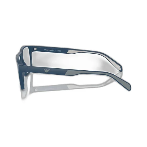 Emporio Armani Matte Effect Rectangular Frame Glasses