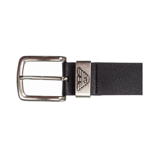 Emporio Armani Logo Engraved Buckle Belt