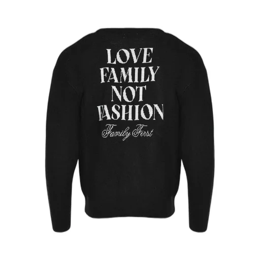 Family First Embroidered Cardigan
