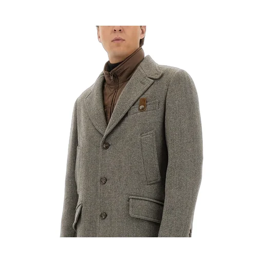 Fay Buttoned Driving Coat