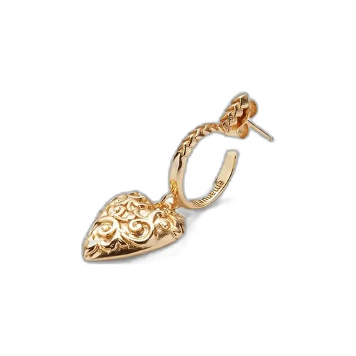 Emanuele Bicocchi Heart Drop Single Earring