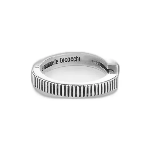 Emanuele Bicocchi Striped Hoop Single Earring