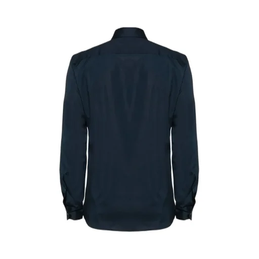 Fay Poplin Logo Patch Shirt