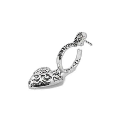 Emanuele Bicocchi Heart Drop Single Earring