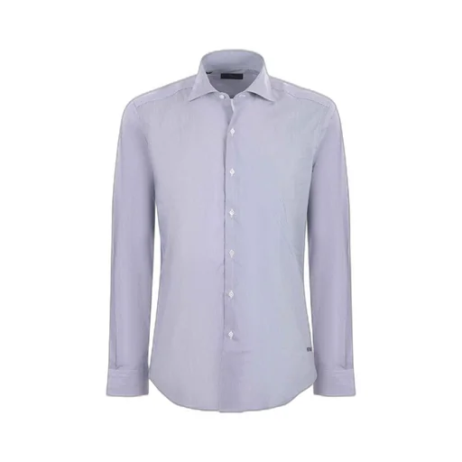 Fay Patterned Spread Collar Shirt