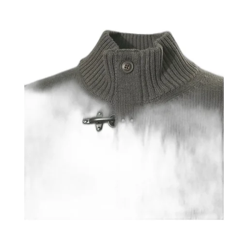 Fay Hook-Closure Mock Turtleneck Knitwear