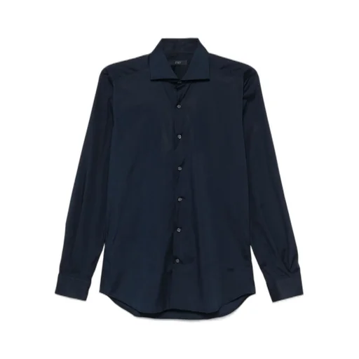 Fay Poplin Button-Up Shirt