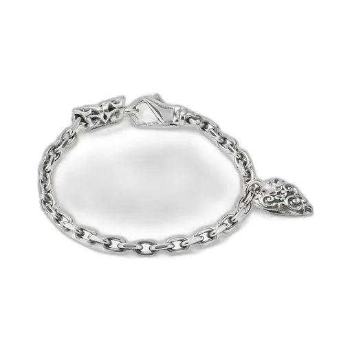 Emanuele Bicocchi Heart Link Chain Bracelet