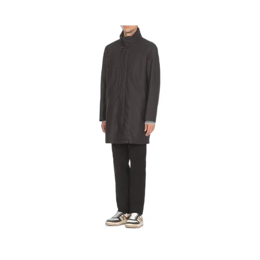 Fay High-Neck Long-Sleeved Coat