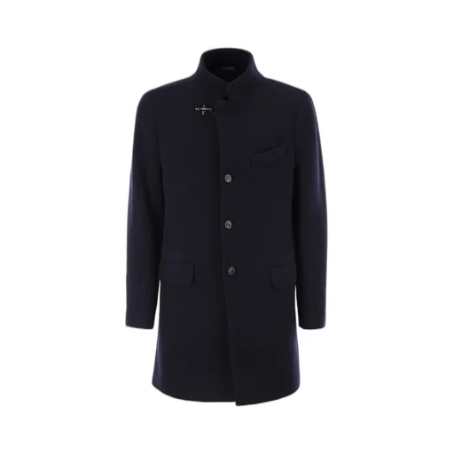 Fay Herringbone Wool-Blend Coat