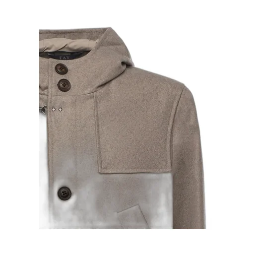 Fay Hooded Wool-Blend Coat