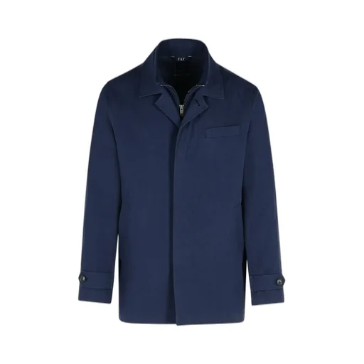 Fay Double-Zip V-Neck Jacket