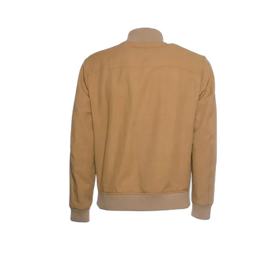 Fay Ribbed Collar Bomber Jacket