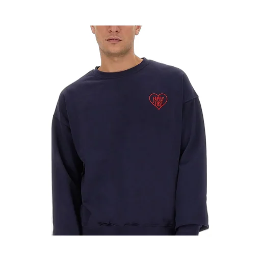 Family First Logo Embellished Sweatshirt