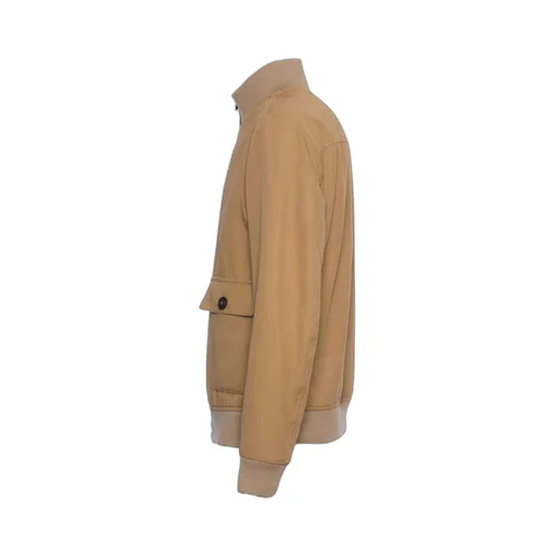Fay Ribbed Collar Bomber Jacket