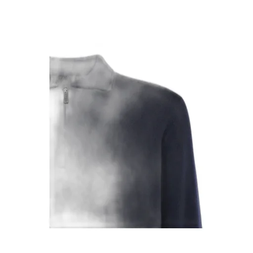 Fay Wool Knit Zip Polo Shirt