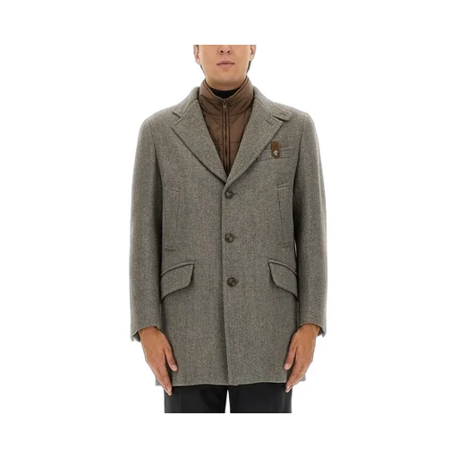 Fay Buttoned Driving Coat