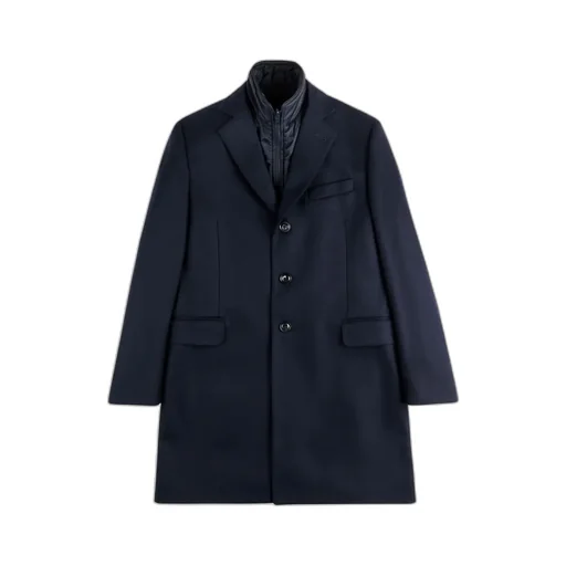 Fay Removable Gilet Double Coat