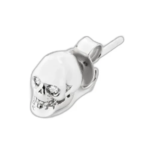 Emanuele Bicocchi Diamond Skull Single Earring