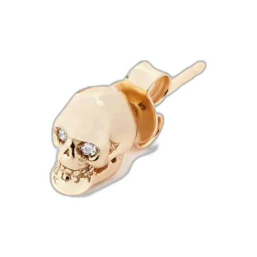Emanuele Bicocchi Diamond Skull Single Earring