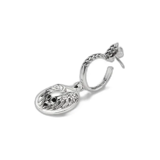 Emanuele Bicocchi Coin Skull Single Earring