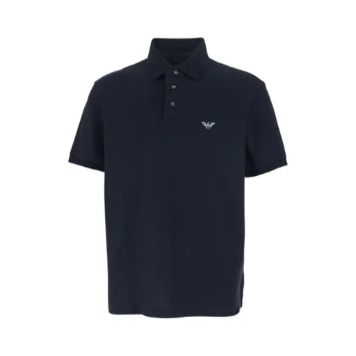 Emporio Armani Logo Embroidered Short-Sleeved Polo Shirt