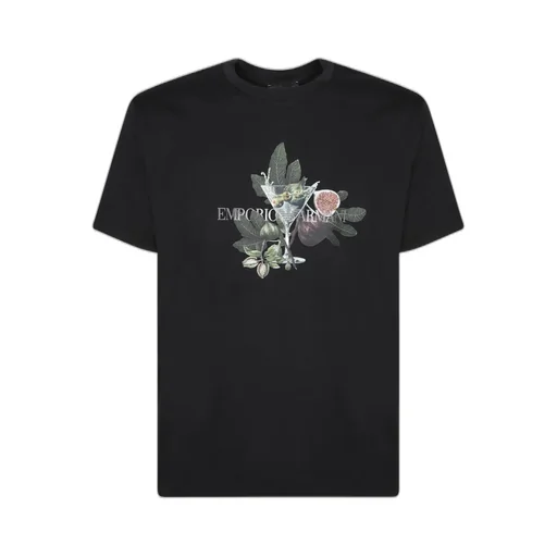 Emporio Armani Logo Printed Crewneck T-Shirt