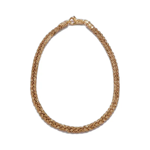 Emanuele Bicocchi Diamond Cut Braided Chain Necklace