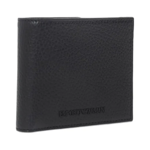 Emporio Armani Logo Embossed Bi-Fold Wallet