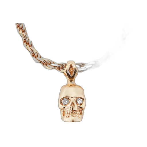 Emanuele Bicocchi Diamond Skull Pendant Necklace