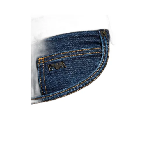 Emporio Armani Logo Plaque Skinny Jeans