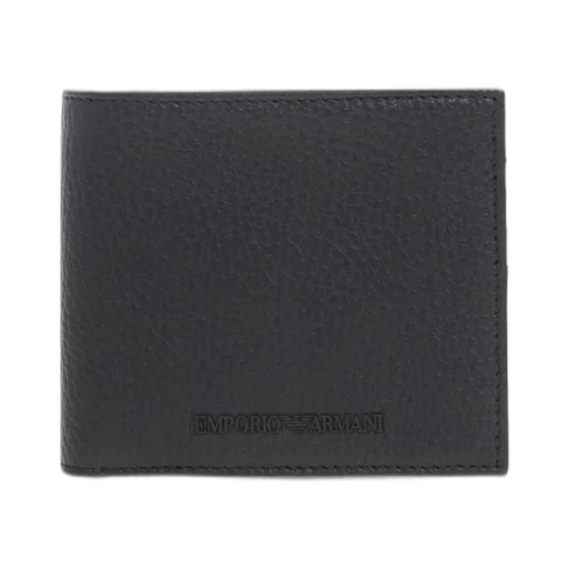 Emporio Armani Logo Embossed Bi-Fold Wallet