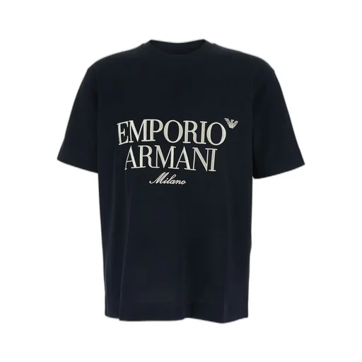 Emporio Armani Embossed Logo Embroidery Heavy Jersey T-Shirt