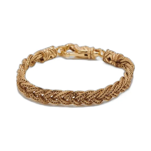 Emanuele Bicocchi Diamond Cut Braided Bracelet